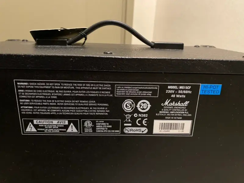 Amplificador Marshall MG15 para guitarra eléctrica - 3