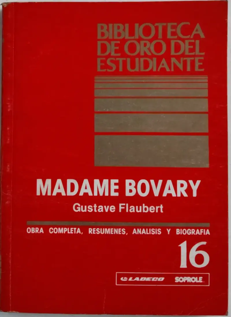 Libro Madame Bovary - Biblioteca de Oro del Estudiante - 1