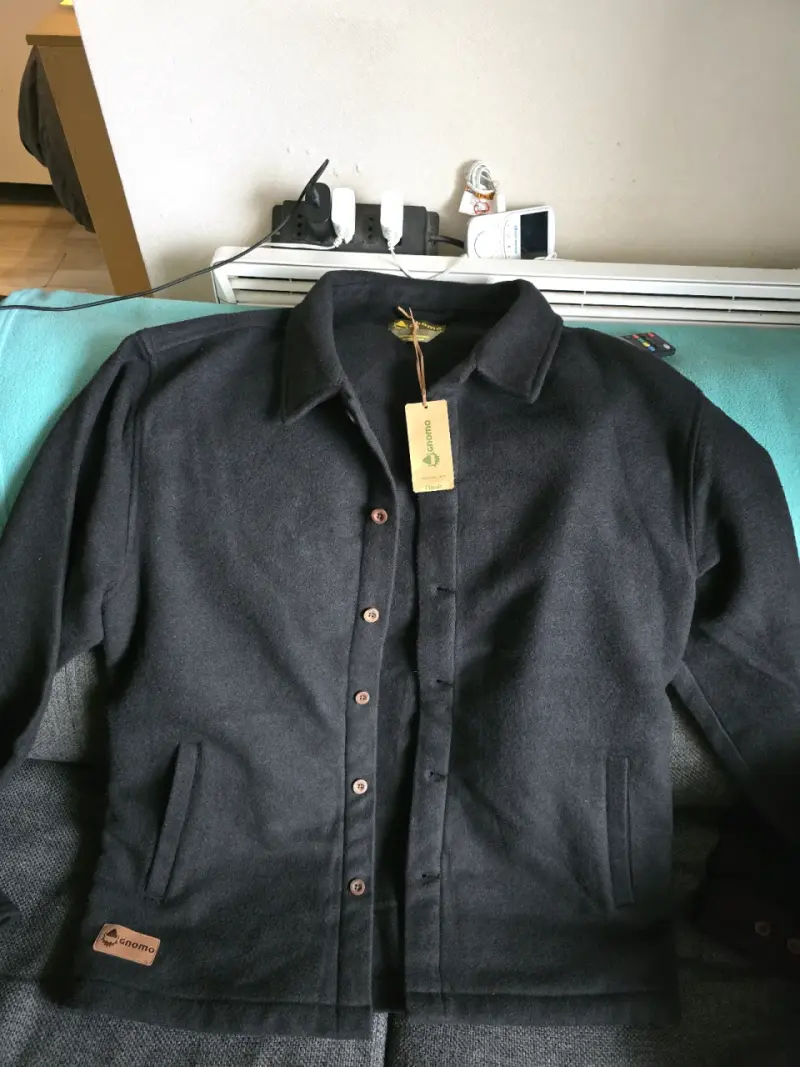 Chaqueta negra de lana Gnomo - 1