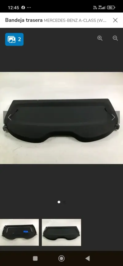 Bandeja trasera para Mercedes-Benz A-Class - miniatura 1