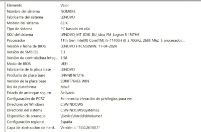 Laptop Lenovo Legion con Intel Core i7 - miniatura 3