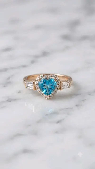 Anillo de Compromiso Amour Azur - miniatura 1