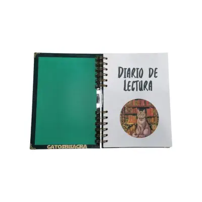 Diario de lectura con diseño de Gato - miniatura 2