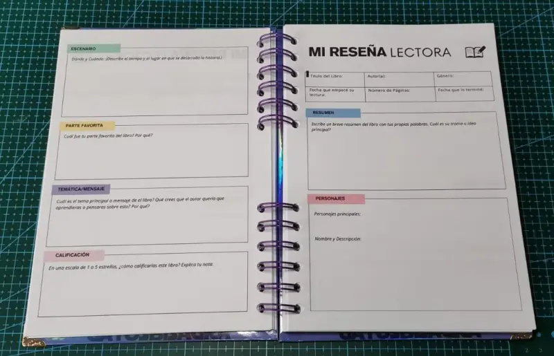 Diario de lectura Morado - 3