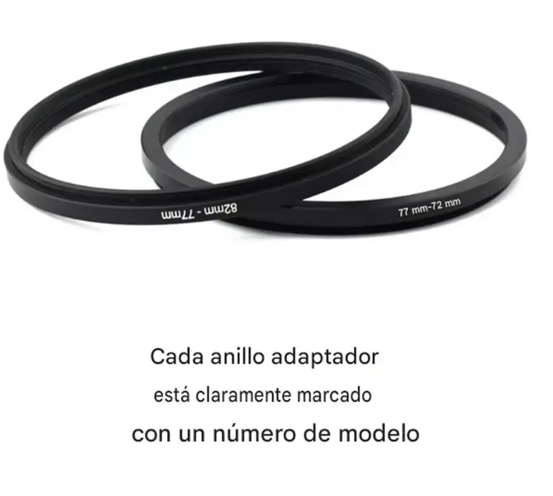 Kit de anillos adaptadores de filtro escalonados - 2