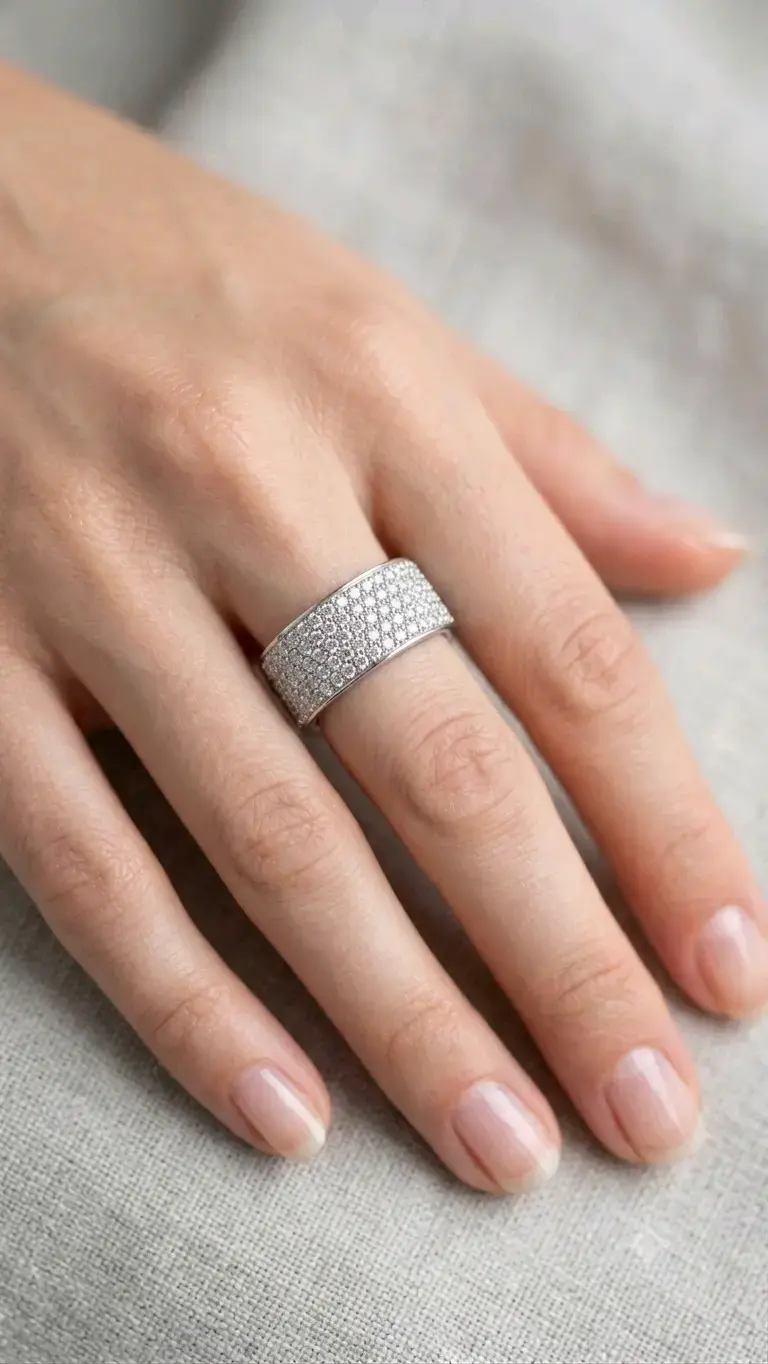 Anillo de Banda Ancha Pavé Splendor - 2