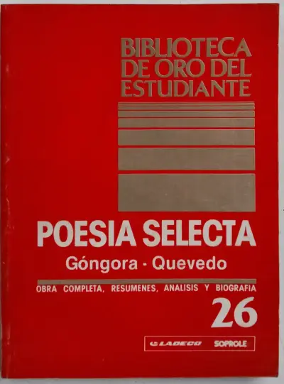 Libro Poesía Selecta Góngora Quevedo - miniatura 1