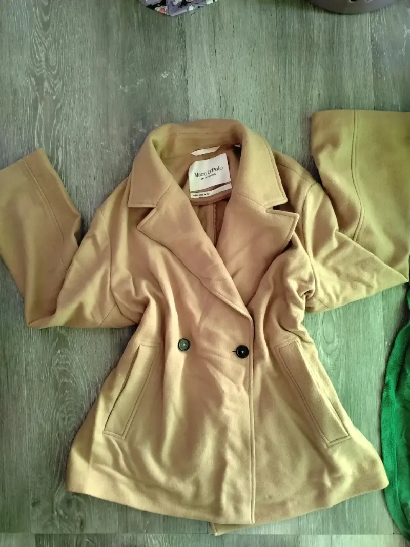 Abrigo beige Marc O'Polo de lana