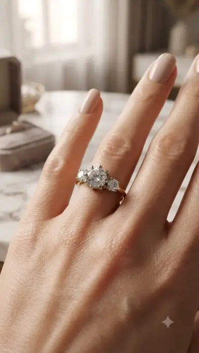 Anillo de Compromiso Tricillo Classic Round - miniatura 1