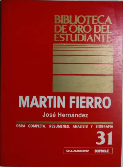 Libro Martín Fierro - José Hernández - miniatura 1