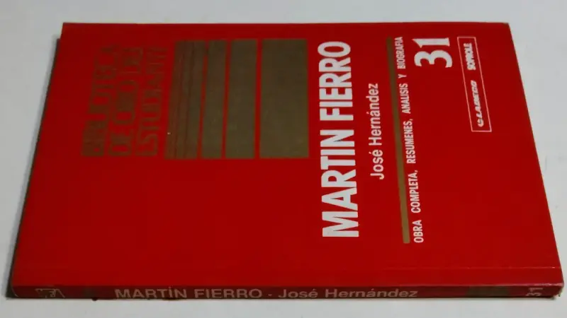 Libro Martín Fierro - José Hernández - 2