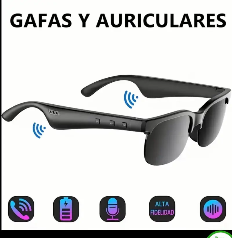 Gafas de sol con auriculares Bluetooth integrados - 1