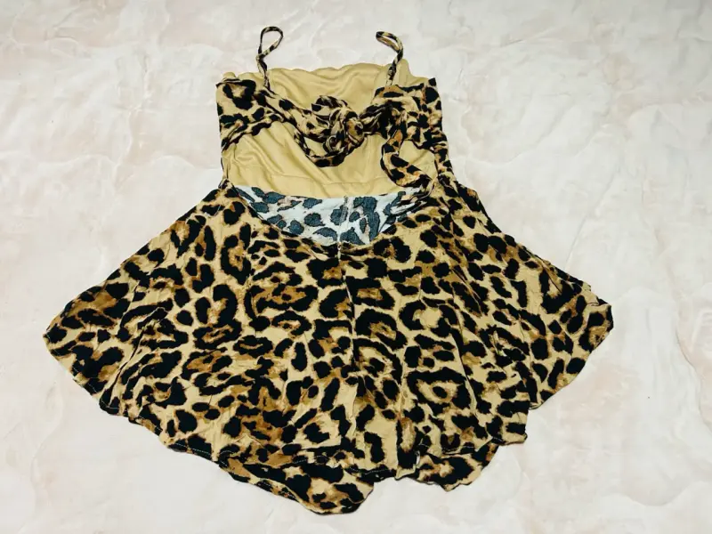 Vestido corto estampado animal print - 2