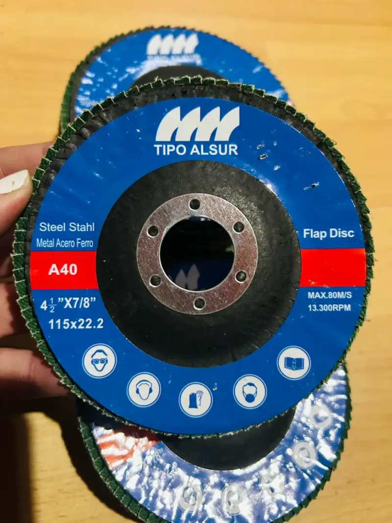 Discos flap Tipo Alsur A40 para metal - 3