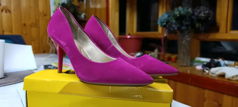 Zapatos de tacón fucsia elegantes - 3