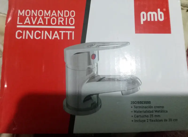Monomando lavatorio PMB Cincinatti cromado