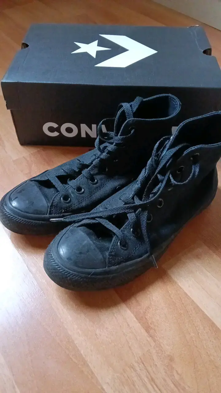 Zapatillas Converse negras de lona - 1