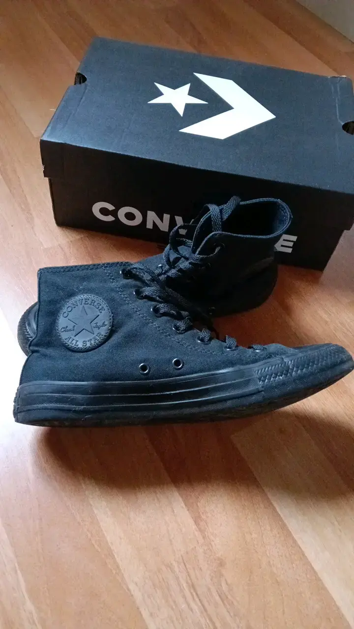 Zapatillas Converse negras de lona - 2