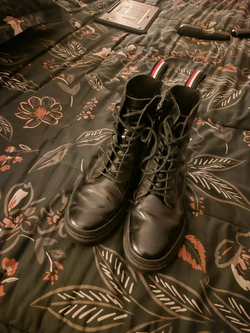 Botas negras de cuero  palladium - 2