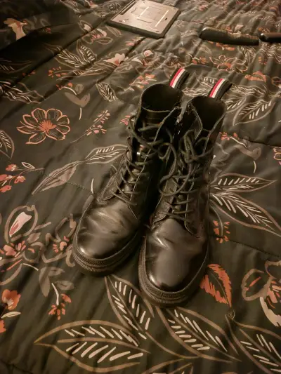 Botas negras de cuero  palladium - miniatura 2