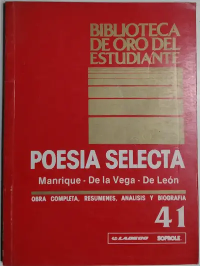 Libro Poesía Selecta Biblioteca de Oro - miniatura 1