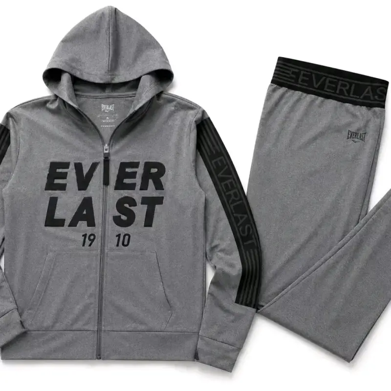 Conjunto deportivo Everlast gris con capucha - 1