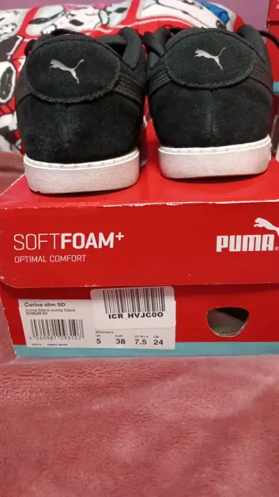 Zapatillas Puma negras Carina slim SD - miniatura 2