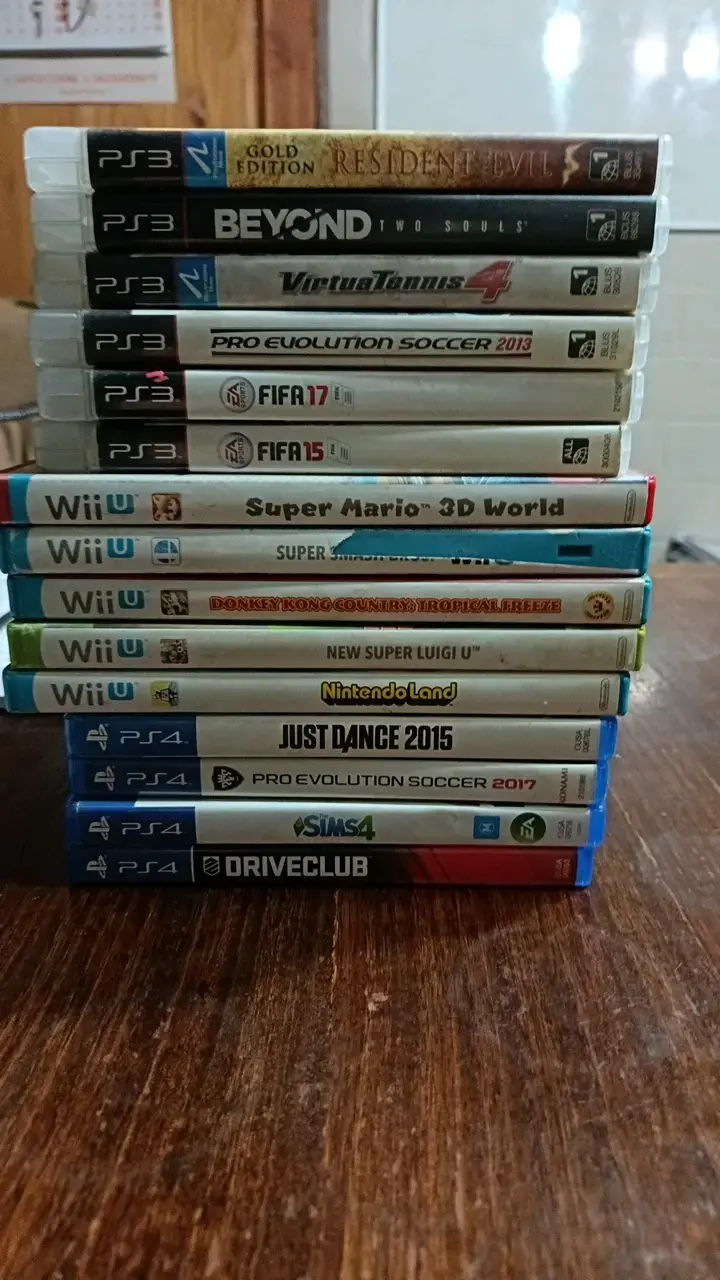 Lote de videojuegos para PS3, Wii U y PS4
