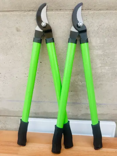 Tijeras de podar de mango largo verde - miniatura 4