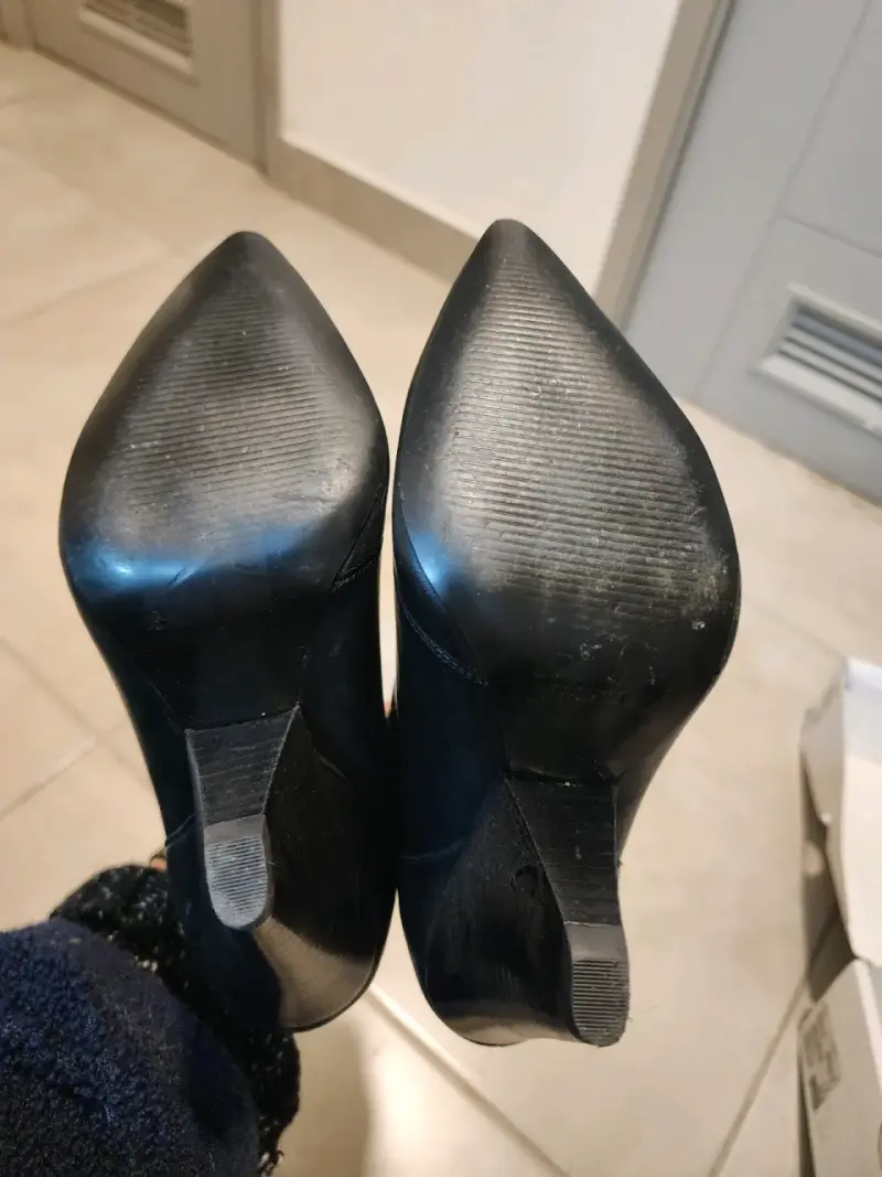 Botines de cuero negro con tacón alto ALDO - 3