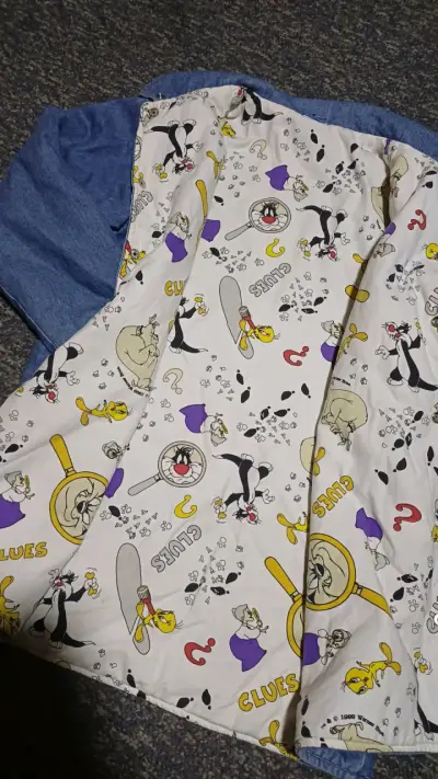 Chaqueta reversible con bordado Looney Tunes - miniatura 4