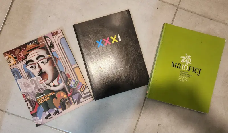 Lote de libros de diseño editorial y periodismo