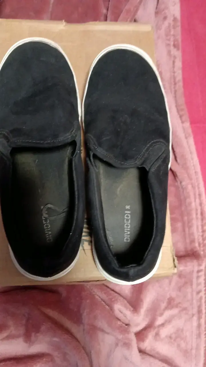 Zapatillas negras Divided H&M slip on - 1