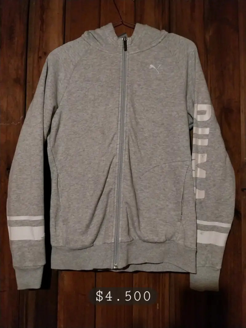 Poleron Puma gris S - 1