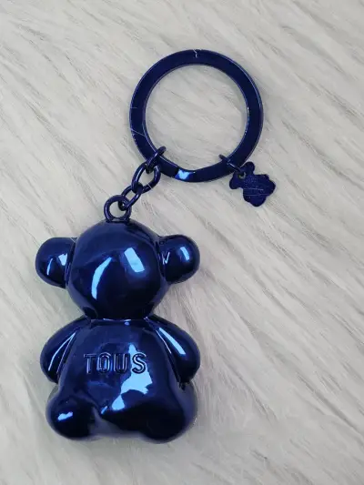Llavero Tous oso azul, rosa metálico - miniatura 1