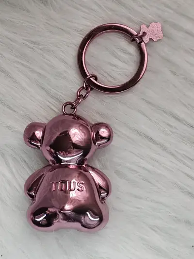 Llavero Tous oso azul, rosa metálico - miniatura 3
