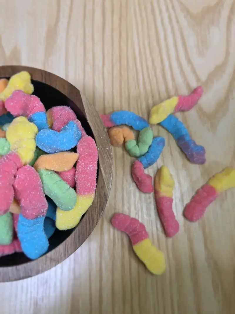 Gomitas gusanitos ácidos 1 kilo