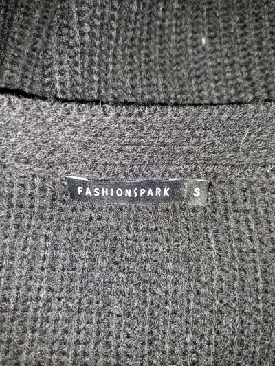 Cardigan negro de lana para mujer - miniatura 2