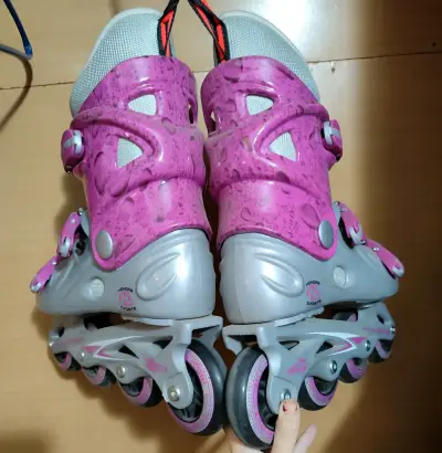 Patines en línea rosados hondar - miniatura 2