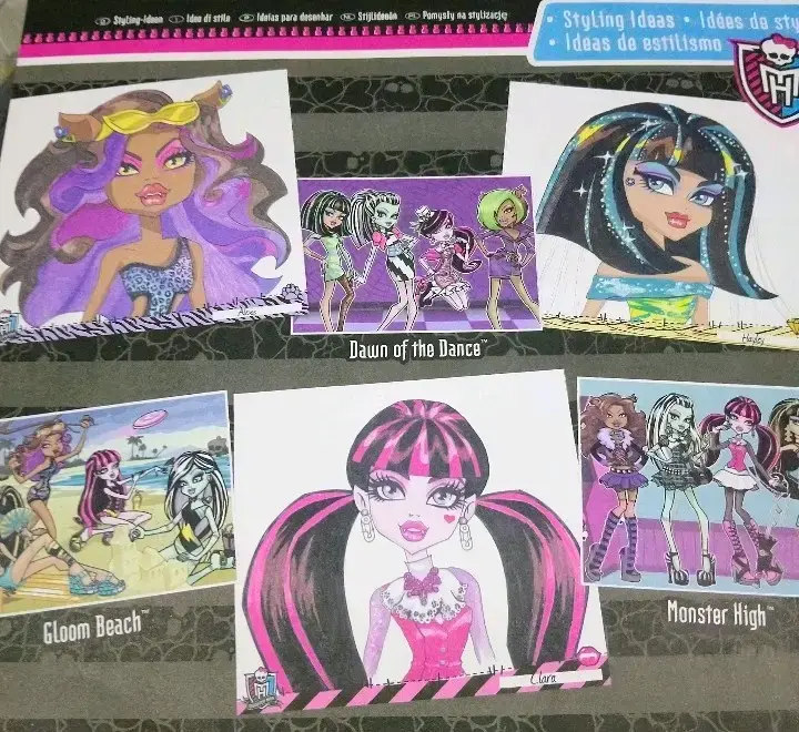 Portafolio usado Monster High con stickers - 4