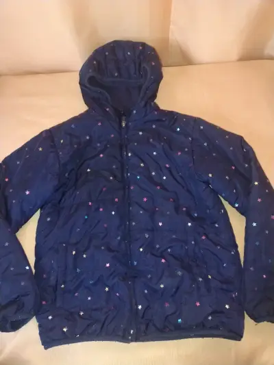 Vestido infantil floral morado y blanco - miniatura 3
