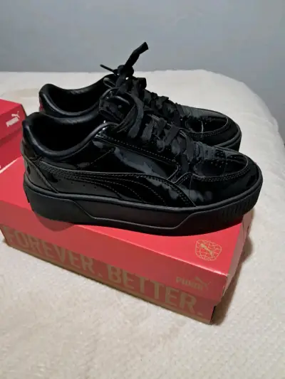 Zapatillas Puma negras de charol - miniatura 3