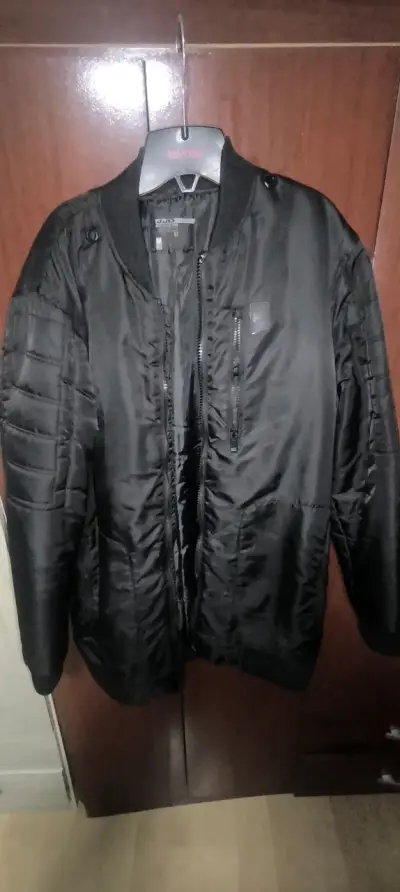 Chaqueta bomber negra JJO para hombre - miniatura 1