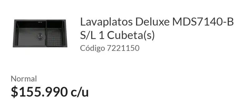 Lavaplatos con monomando Atlanta nuevo - 3
