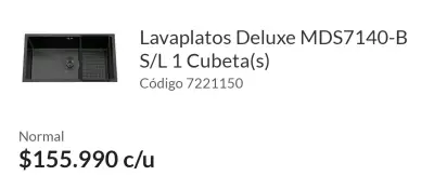 Lavaplatos con monomando Atlanta nuevo - miniatura 3
