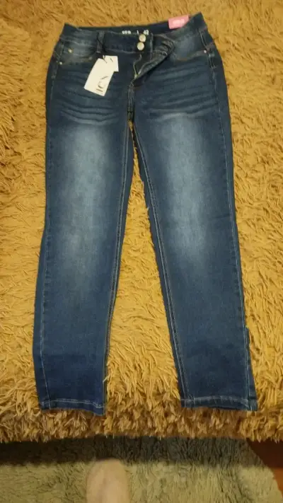 Jeans azul oscuro para mujer talla 42 - miniatura 1