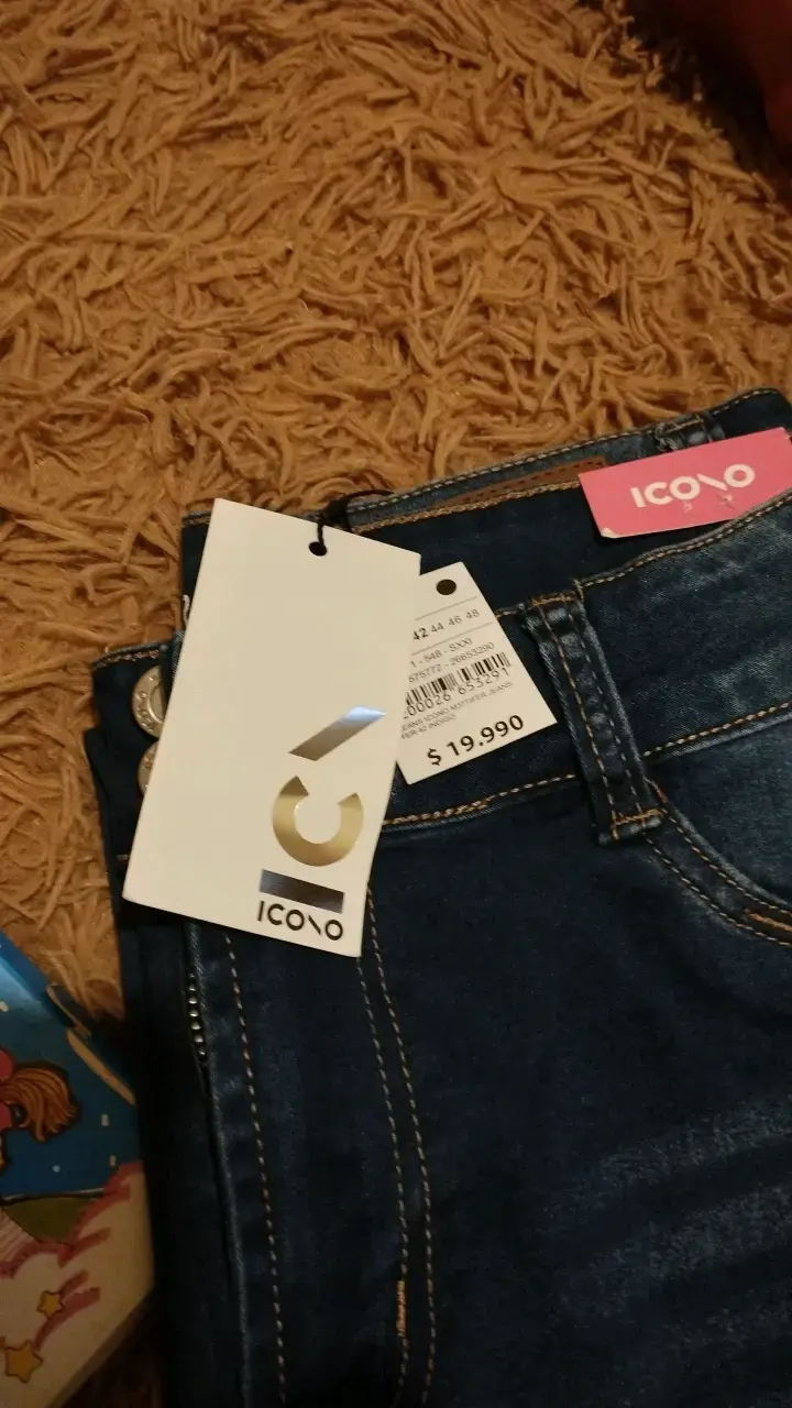 Jeans azul oscuro para mujer talla 42 - 4