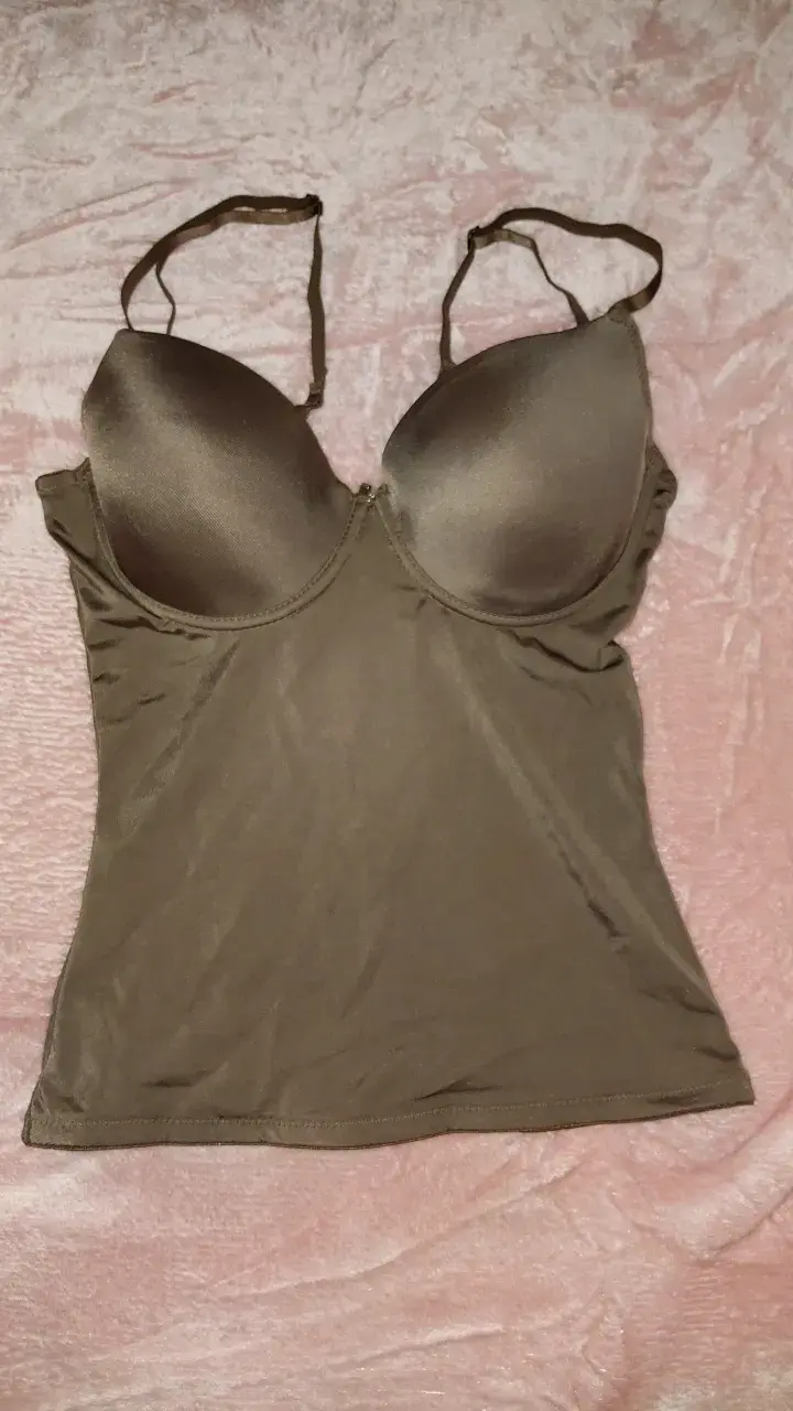 Corset marrón con tirantes ajustables - 1