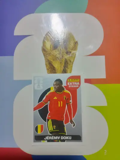 Lámina Panini Jérémy Doku Bélgica 2022 - miniatura 1
