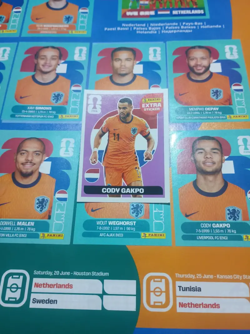 Lámina Panini FIFA Cody Gakpo edición extra - 2
